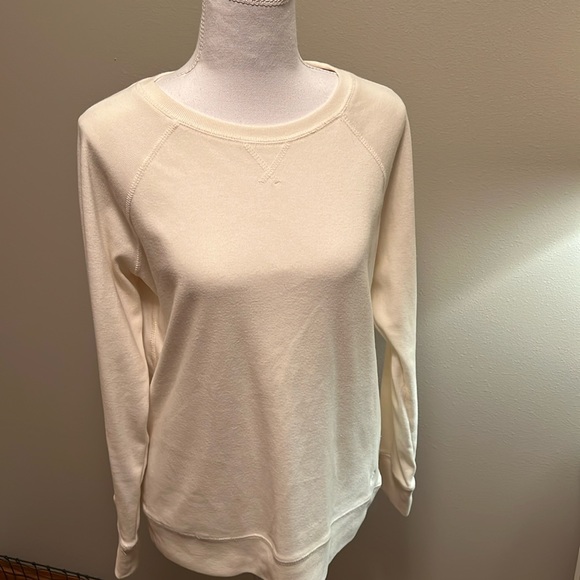 Eddie Bauer Cream Crewneck Sweatshirt - Picture 1 of 6